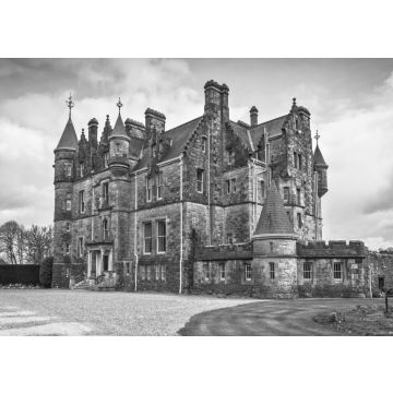 Lais Puzzle - Historisches Herrenhaus von Blarney in der Burg in Co. Cork, Irland in schwarz weiß - 500, 1.000 & 2.000 Teile