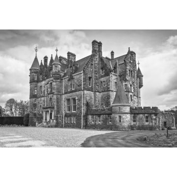 Lais Puzzle - Historisches Herrenhaus von Blarney in der Burg in Co. Cork, Irland in schwarz weiß - 2.000 Teile
