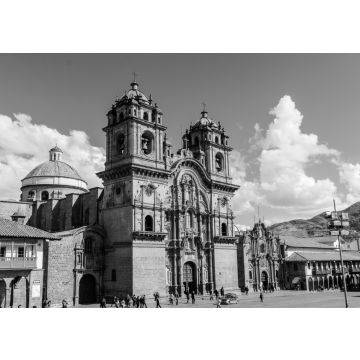 Lais Puzzle - Kathedrale von Santo Domingo - Cusco, Peru in schwarz weiß - 500, 1.000 & 2.000 Teile