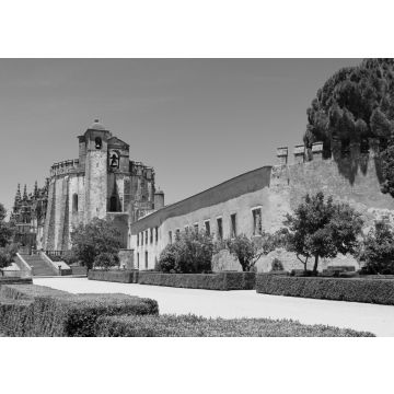 Lais Puzzle - Tempelritterburg von Tomar in Portugal in schwarz weiß - 500, 1.000 & 2.000 Teile