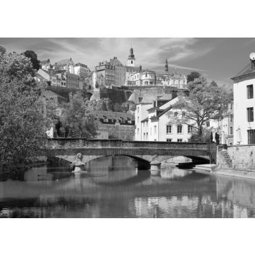 Lais Puzzle - Luxemburg Stadt an einem Sommertag in schwarz weiß - 500, 1.000 & 2.000 Teile