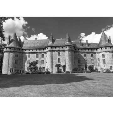 Lais Puzzle - Schlösser in Frankreich - Schloss von Madame de Pompadour, Frankreich in schwarz weiß - 500, 1.000 & 2.000 Teile