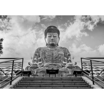 Lais Puzzle - Hyogo Daibutsu - Buddha-Statue in Kobe, Japan in schwarz weiß - 1.000 Teile