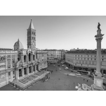 Lais Puzzle - Die Piazza Santa Maria Maggiore in Rom, Italien in schwarz weiß - 500, 1.000 & 2.000 Teile