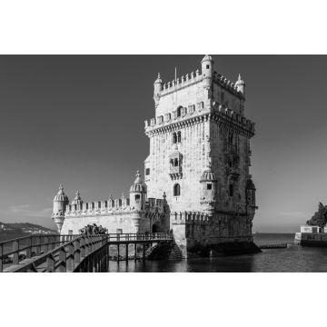 Lais Puzzle - Torre de Belem in Lisboa in schwarz weiß - 2.000 Teile