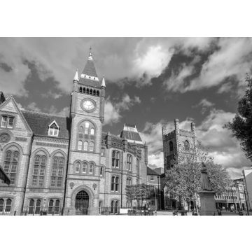 Lais Puzzle - Rathaus von Reading - England in schwarz weiß - 500, 1.000 & 2.000 Teile