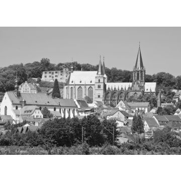 Lais Puzzle - Stadtansicht des mittelalterlichen Oppenheim am Rhein in schwarz weiß - 500, 1.000 & 2.000 Teile