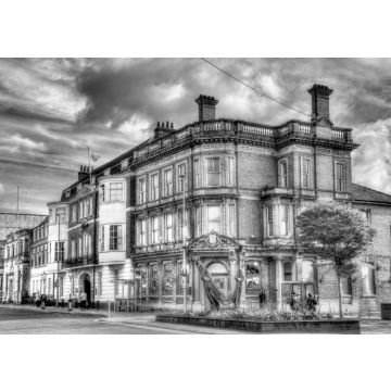 Lais Puzzle - Straße im Stadtzentrum von Southampton - England in schwarz weiß - 500, 1.000 & 2.000 Teile