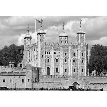 Lais Puzzle - Tower of London in der Innenstadt, England in schwarz weiß - 1.000 Teile