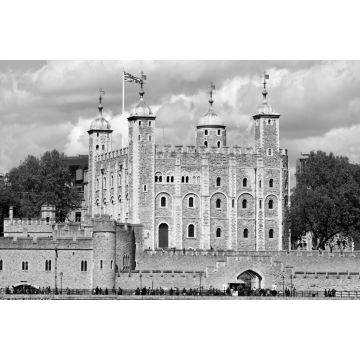 Lais Puzzle - Tower of London in der Innenstadt, England in schwarz weiß - 2.000 Teile