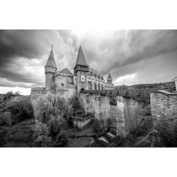 Lais Puzzle - Burg Corvin in Rumänien in schwarz weiß - 2.000 Teile