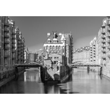 Lais Puzzle - Hamburger Speicherstadt UNESCO Weltkulturerbe in schwarz weiß - 1.000 Teile