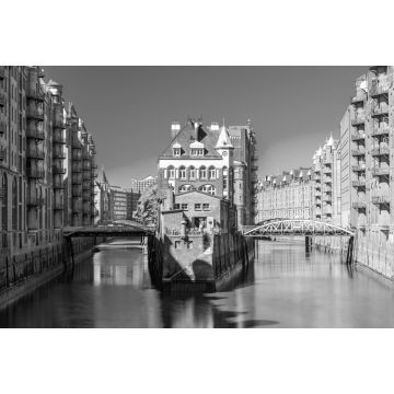 Lais Puzzle - Hamburger Speicherstadt UNESCO Weltkulturerbe in schwarz weiß - 2.000 Teile