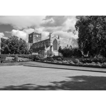 Lais Puzzle - Sonniger Tag bei Hexham Abbey, England in schwarz weiß - 1.000 Teile