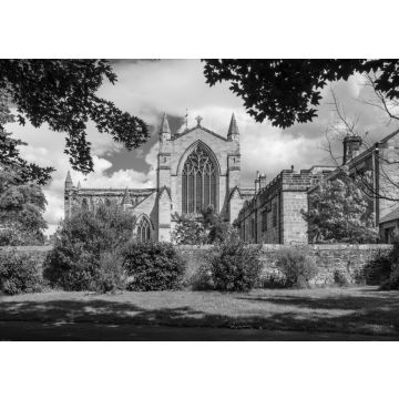 Lais Puzzle - Hexham Abbey von Westen, England in schwarz weiß - 500, 1.000 & 2.000 Teile