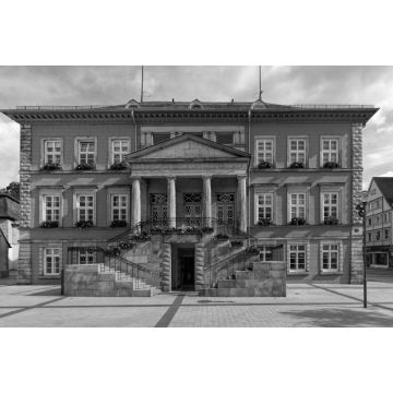 Lais Puzzle - Rathaus Lemgo in schwarz weiß - 2.000 Teile