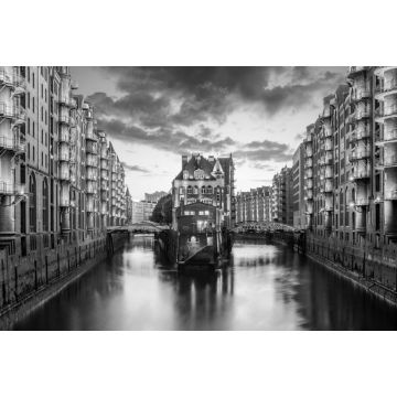Lais Puzzle - Hamburg Speicherstadt UNESCO Weltkulturerbe in schwarz weiß - 2.000 Teile