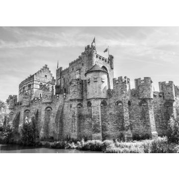 Lais Puzzle - Schloss Gent, Belgien in schwarz weiß - 500, 1.000 & 2.000 Teile
