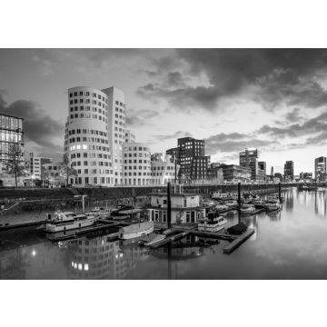 Lais Puzzle - Düsseldorf am Rhein in schwarz weiß - 500, 1.000 & 2.000 Teile