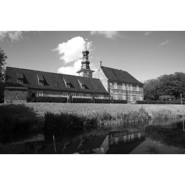 Lais Puzzle - Schloss vor Husum - Nordfriesland in schwarz weiß - 2.000 Teile