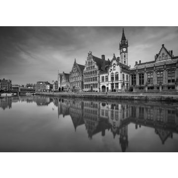 Lais Puzzle - Gent, Belgien in schwarz weiß - 500, 1.000 & 2.000 Teile