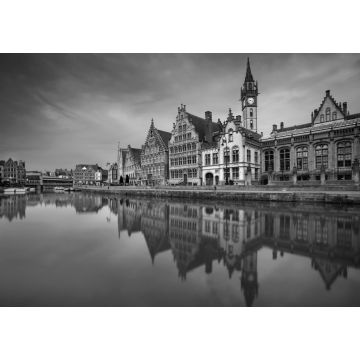 Lais Puzzle - Gent, Belgien in schwarz weiß - 1.000 Teile