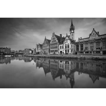 Lais Puzzle - Gent, Belgien in schwarz weiß - 2.000 Teile
