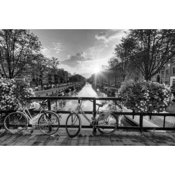 Lais Puzzle - Fahrräder in Amsterdam in schwarz weiß - 2.000 Teile