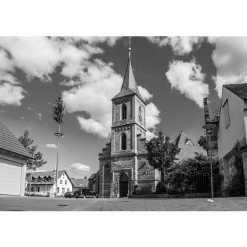 Lais Puzzle - Marktplatz in Kemmern in schwarz weiß - 500, 1.000 & 2.000 Teile