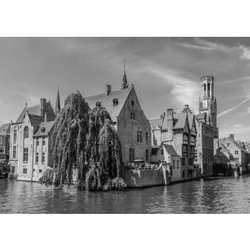 Lais Puzzle - Brügge, Belgien in schwarz weiß - 500, 1.000 & 2.000 Teile