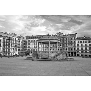 Lais Puzzle - Pamplona, Navarra, Spanien in schwarz weiß - 2.000 Teile