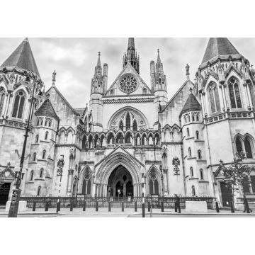 Lais Puzzle - Die königlichen Gerichtshöfe in London, UK in schwarz weiß - 1.000 Teile
