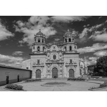 Lais Puzzle - Kathedrale in Cajamarca, Peru in schwarz weiß - 1.000 Teile