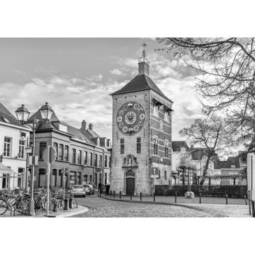 Lais Puzzle - Zimmerturm in Lier, Belgien in schwarz weiß - 1.000 Teile