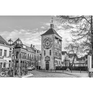 Lais Puzzle - Zimmerturm in Lier, Belgien in schwarz weiß - 2.000 Teile