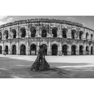 Lais Puzzle - Römische Arena in Arles, Frankreich in schwarz weiß - 2.000 Teile