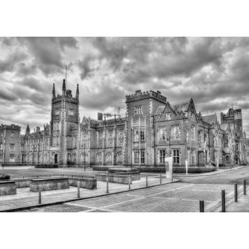 Lais Puzzle - Blick auf die Queen's University in Belfast - Nordirland in schwarz weiß - 1.000 Teile