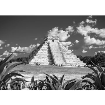 Lais Puzzle - Chichen Itza, eine der meistbesuchten archäologischen Stätten, Mexiko in schwarz weiß - 500, 1.000 & 2.000 Teile
