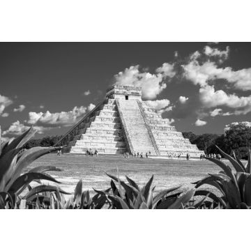 Lais Puzzle - Chichen Itza, eine der meistbesuchten archäologischen Stätten, Mexiko in schwarz weiß - 2.000 Teile