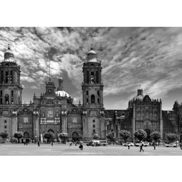 Lais Puzzle - Mexiko-Stadt, Metropolitan-Kathedrale Mariä Himmelfahrt von Mexiko-Stadt in schwarz weiß - 500, 1.000 & 2.000 Teile