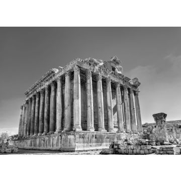 Lais Puzzle - Bacchus-Tempel in Baalbek, Libanon in schwarz weiß - 500, 1.000 & 2.000 Teile