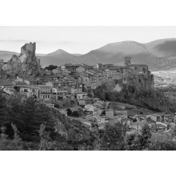 Lais Puzzle - Panoramablick auf Frias, Burgos, Spanien in schwarz weiß - 500, 1.000 & 2.000 Teile