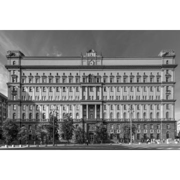 Lais Puzzle - Lubjanka - Moskau, Russland in schwarz weiß - 2.000 Teile