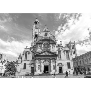 Lais Puzzle - Die Kirche Saint-Etienne-du-Mont in Paris, Paris, Frankreich in schwarz weiß - 500, 1.000 & 2.000 Teile