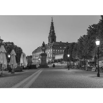 Lais Puzzle - Schloss Christiansborg, Kopenhagen, Dänemark in schwarz weiß - 500, 1.000 & 2.000 Teile