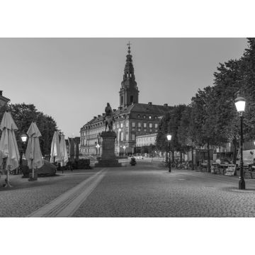 Lais Puzzle - Schloss Christiansborg, Kopenhagen, Dänemark in schwarz weiß - 1.000 Teile