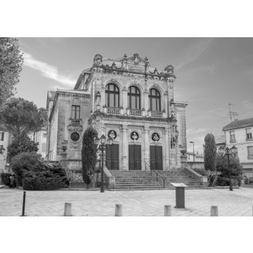 Lais Puzzle - Stadttheater von Orange. Frankreich, Vaucluse, Südfrankreich in schwarz weiß - 500, 1.000 & 2.000 Teile