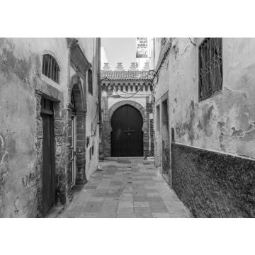 Lais Puzzle - Alte Straße in der Medina von Essaouira, Marokko in schwarz weiß - 500, 1.000 & 2.000 Teile