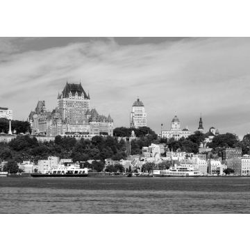 Lais Puzzle - Skyline der alten Stadt Quebec, Quebec, Kanada in schwarz weiß - 500, 1.000 & 2.000 Teile