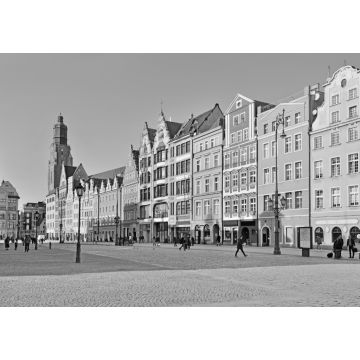 Lais Puzzle - Alter Markt in Breslau (Wroclaw), Polen in schwarz weiß - 1.000 Teile